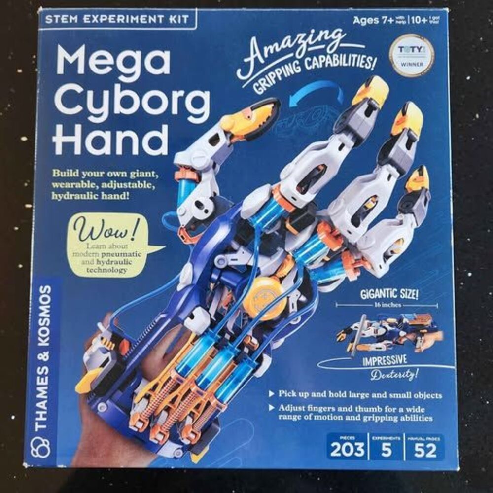 Mega Cyborg Hand STEM Experiment Kit Build Your Own GIANT Hydraulic Hand 620501